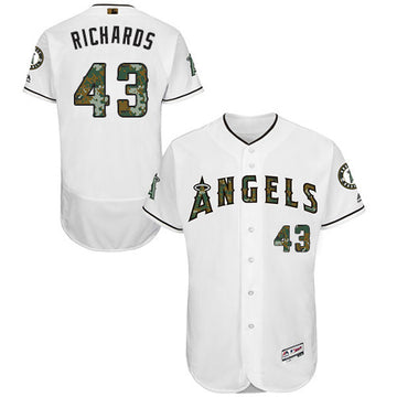 Garrett Richards Los Angeles Angels white jersey