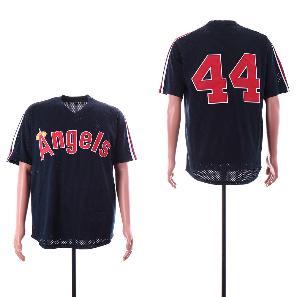 Reggie Jackson Los Angeles Angels navy jersey