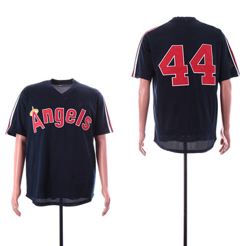 Reggie Jackson Los Angeles Angels navy jersey