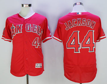 Reggie Jackson Los Angeles Angels red jersey