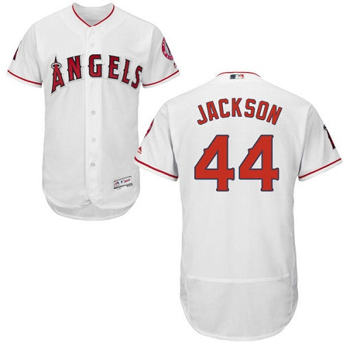 Reggie Jackson Los Angeles Angels white jersey