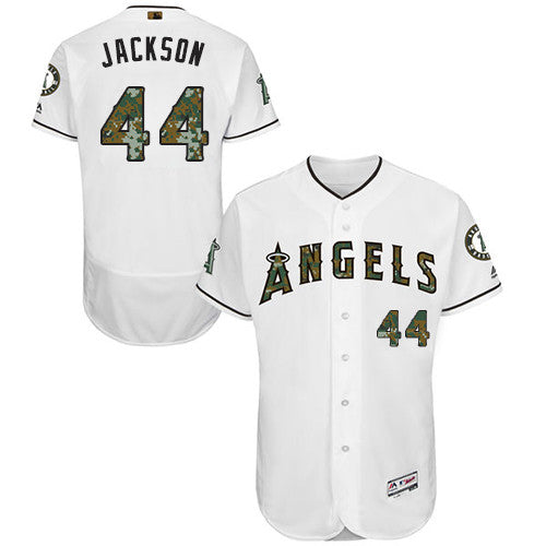 Reggie Jackson Los Angeles Angels white jersey