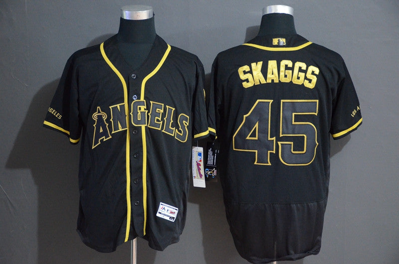 Tyler Skaggs Los Angeles Angels black jersey