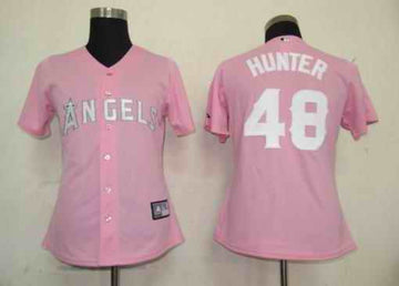Hunter Los Angeles Angels pink jersey