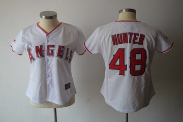Hunter Los Angeles Angels white jersey