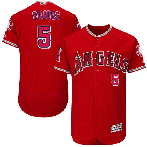 Albert Pujols Los Angeles Angels red jersey
