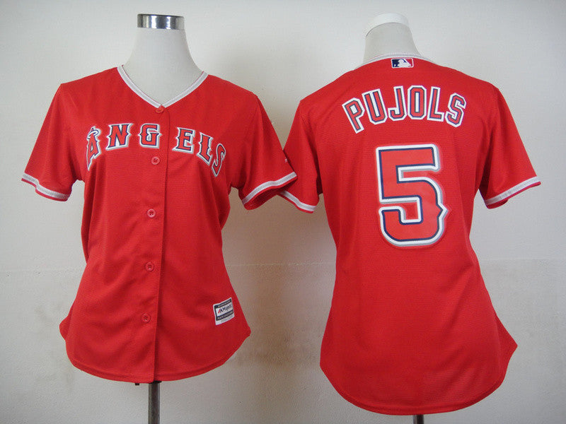 Albert Pujols Los Angeles Angels red jersey