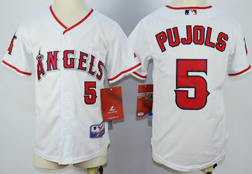 Albert Pujols Los Angeles Angels white jersey