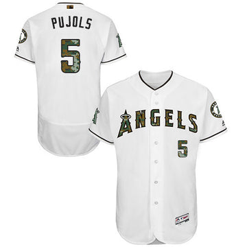 Albert Pujols Los Angeles Angels white jersey