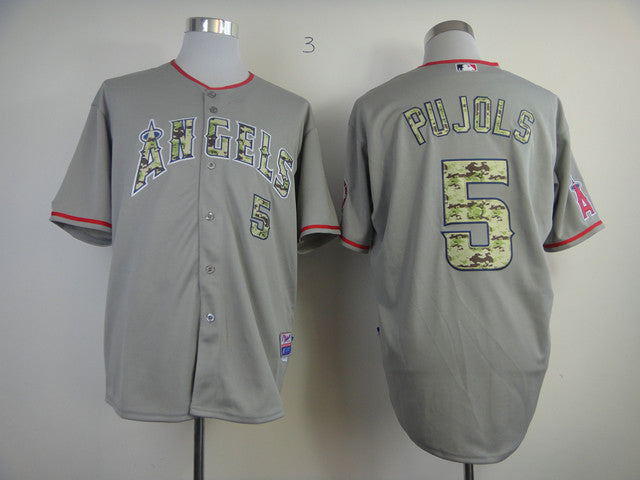 Pujols Grey Los Angeles Angels camo Camo jersey