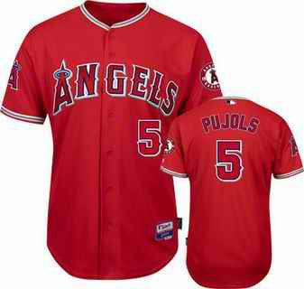 Pujols Los Angeles Angels red jersey