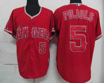 Pujols Los Angeles Angels red jersey
