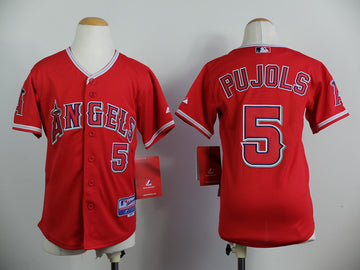 Pujols Los Angeles Angels red jersey