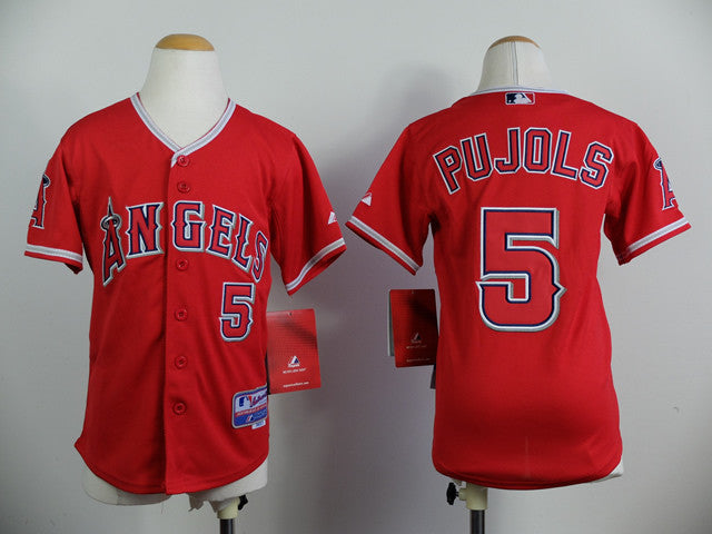 Pujols Los Angeles Angels red jersey