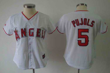 Pujols Los Angeles Angels white jersey