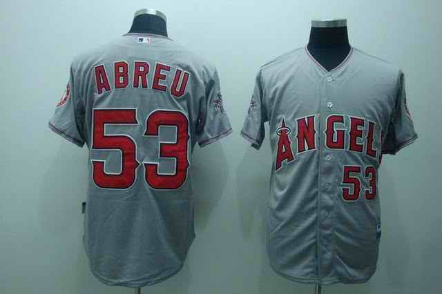 Abreu Los Angeles Angels grey jersey