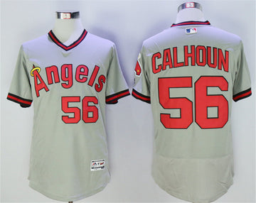 Kole Calhoun Los Angeles Angels grey Throwback jersey