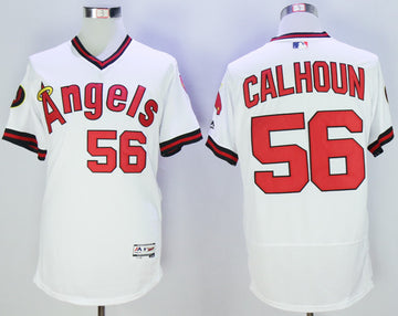 Kole Calhoun Los Angeles Angels white Throwback jersey