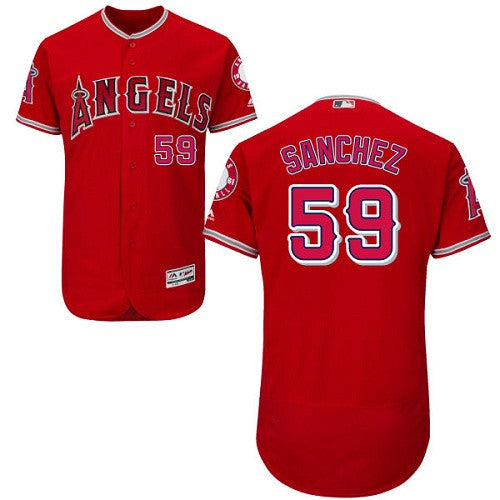 Tony Sanchez Los Angeles Angels red jersey