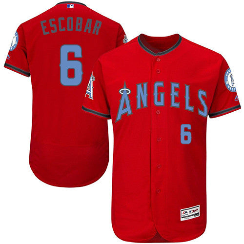 Yunel Escobar Los Angeles Angels red jersey