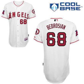Bedrosian Los Angeles Angels white jersey