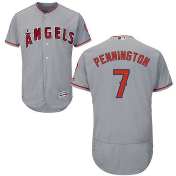 Cliff Pennington Los Angeles Angels gray jersey