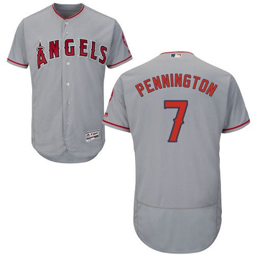 Cliff Pennington Los Angeles Angels gray jersey