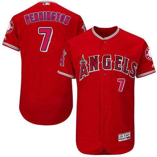 Cliff Pennington Los Angeles Angels red jersey
