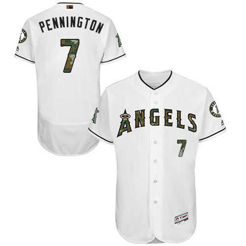 Cliff Pennington Los Angeles Angels white jersey