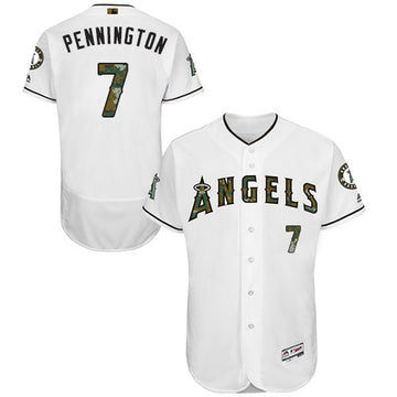 Cliff Pennington Los Angeles Angels white jersey