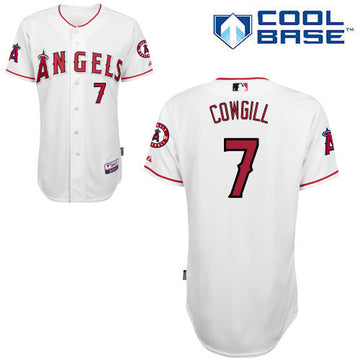 Cowgill Los Angeles Angels white jersey