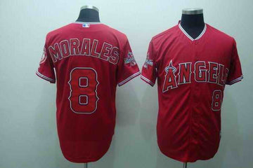 Morales Los Angeles Angels red jersey