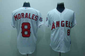 Morales Los Angeles Angels white jersey