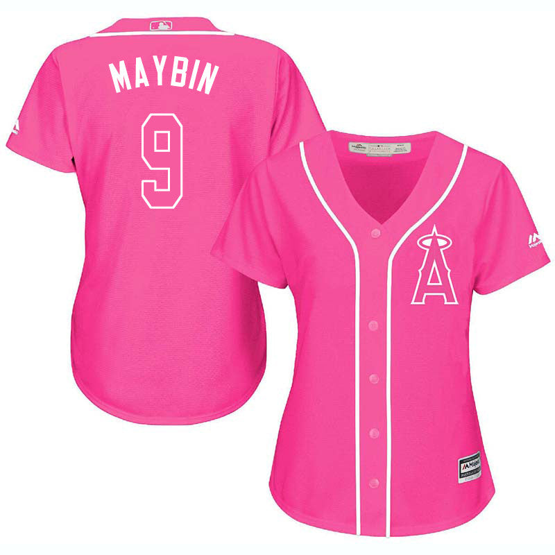 Cameron Maybin Los Angeles Angels pink jersey