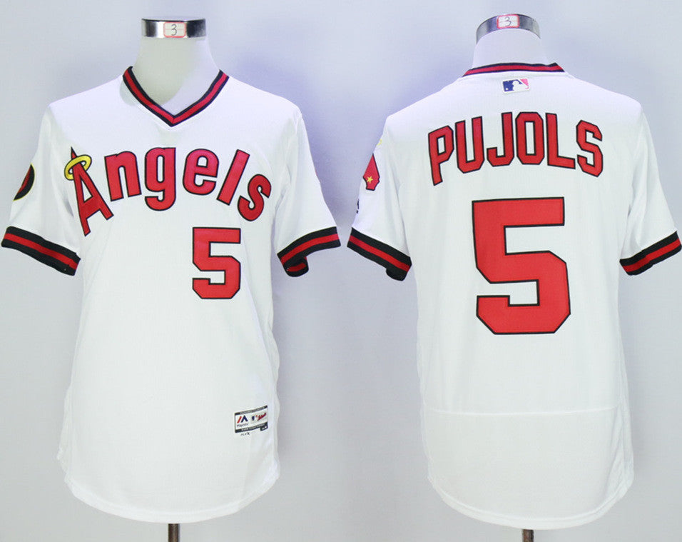 Albert Pujols Los Angeles Angels white jersey