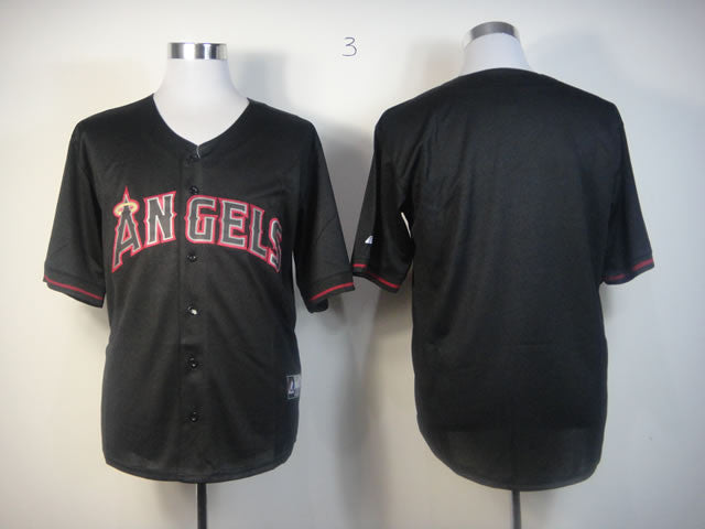 Custom Los Angeles Angels black Fashion jersey