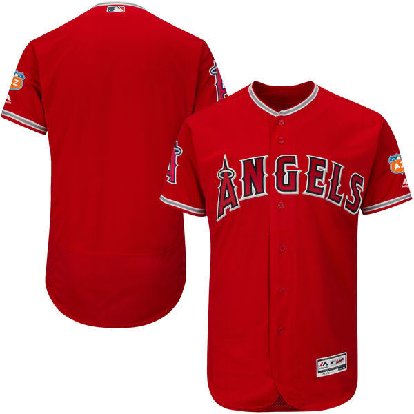 Custom Los Angeles Angels red jersey