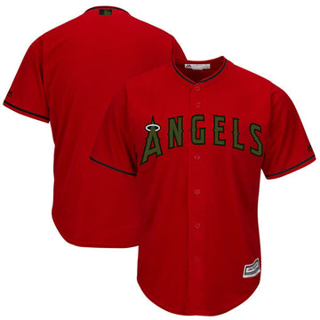 Custom Los Angeles Angels red jersey
