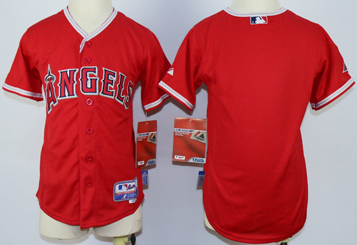 Custom Los Angeles Angels red jersey
