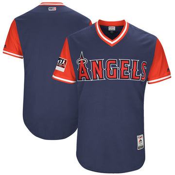 Los Angeles Angels navy Authentic jersey