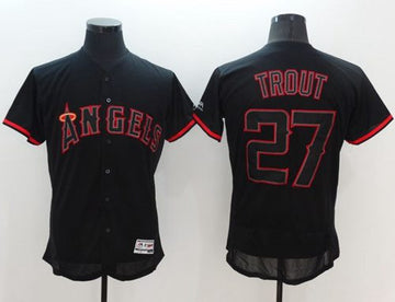 Los Angeles Angels black Fashion jersey