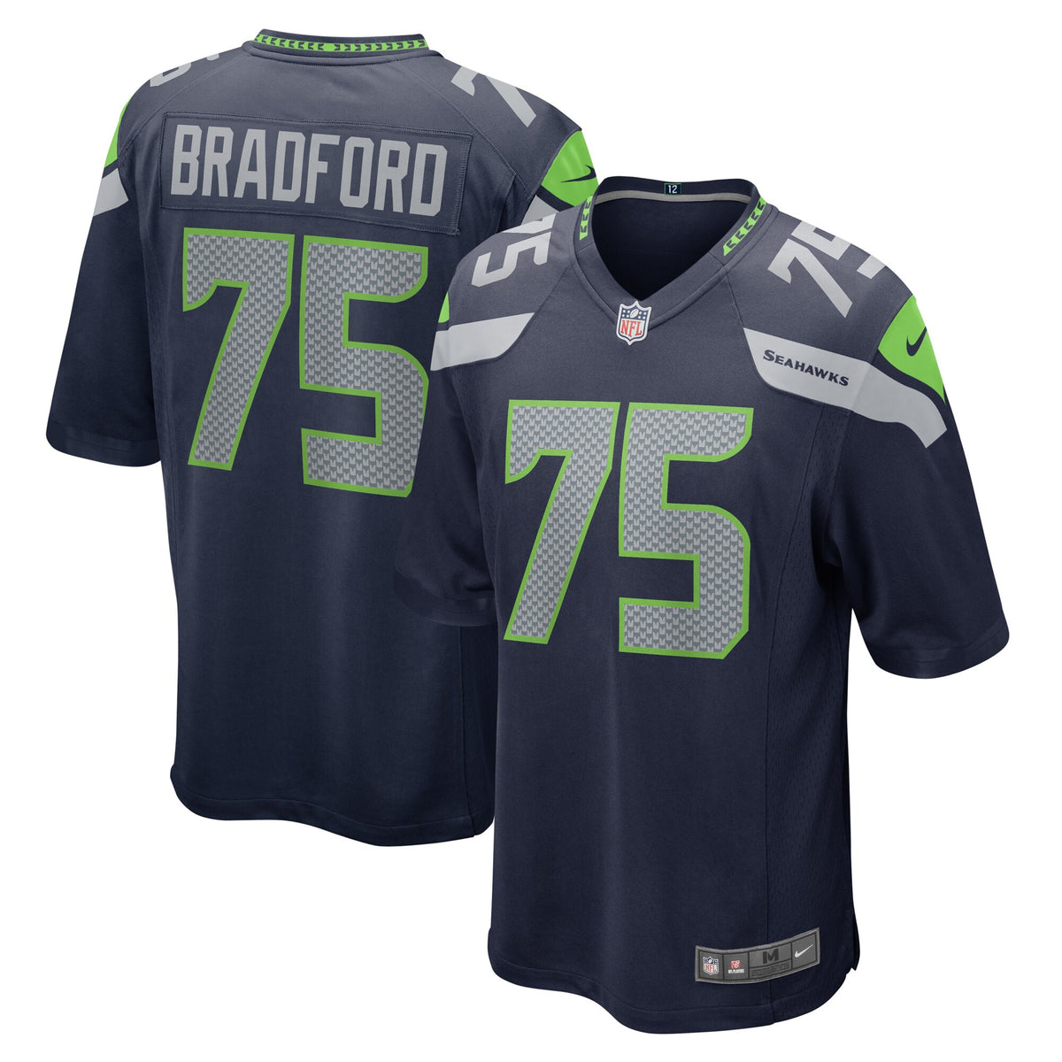 Anthony Bradford College Seattle Seahawks navy jersey