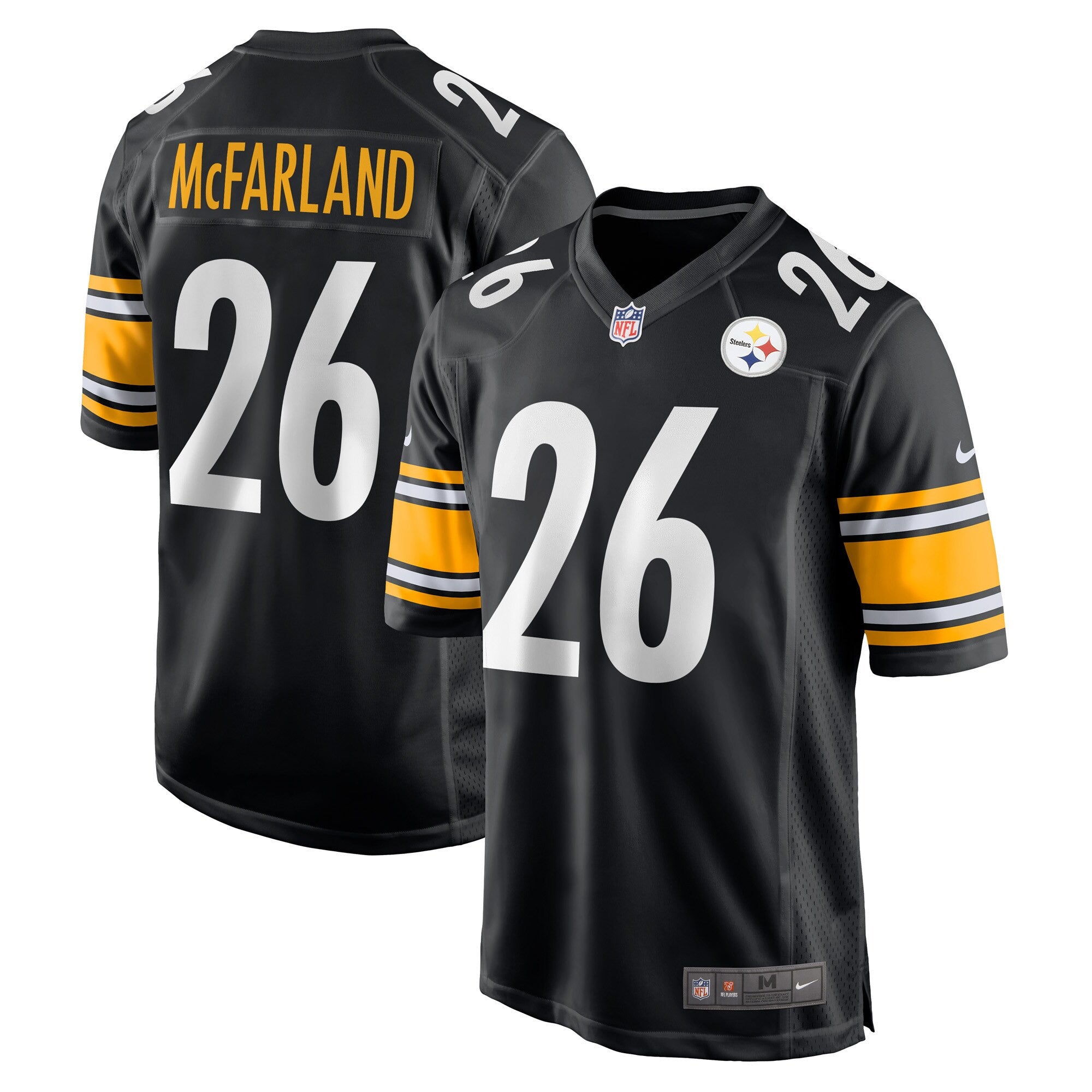 Anthony Mcfarland Jr Pittsburgh Steelers black Game jersey
