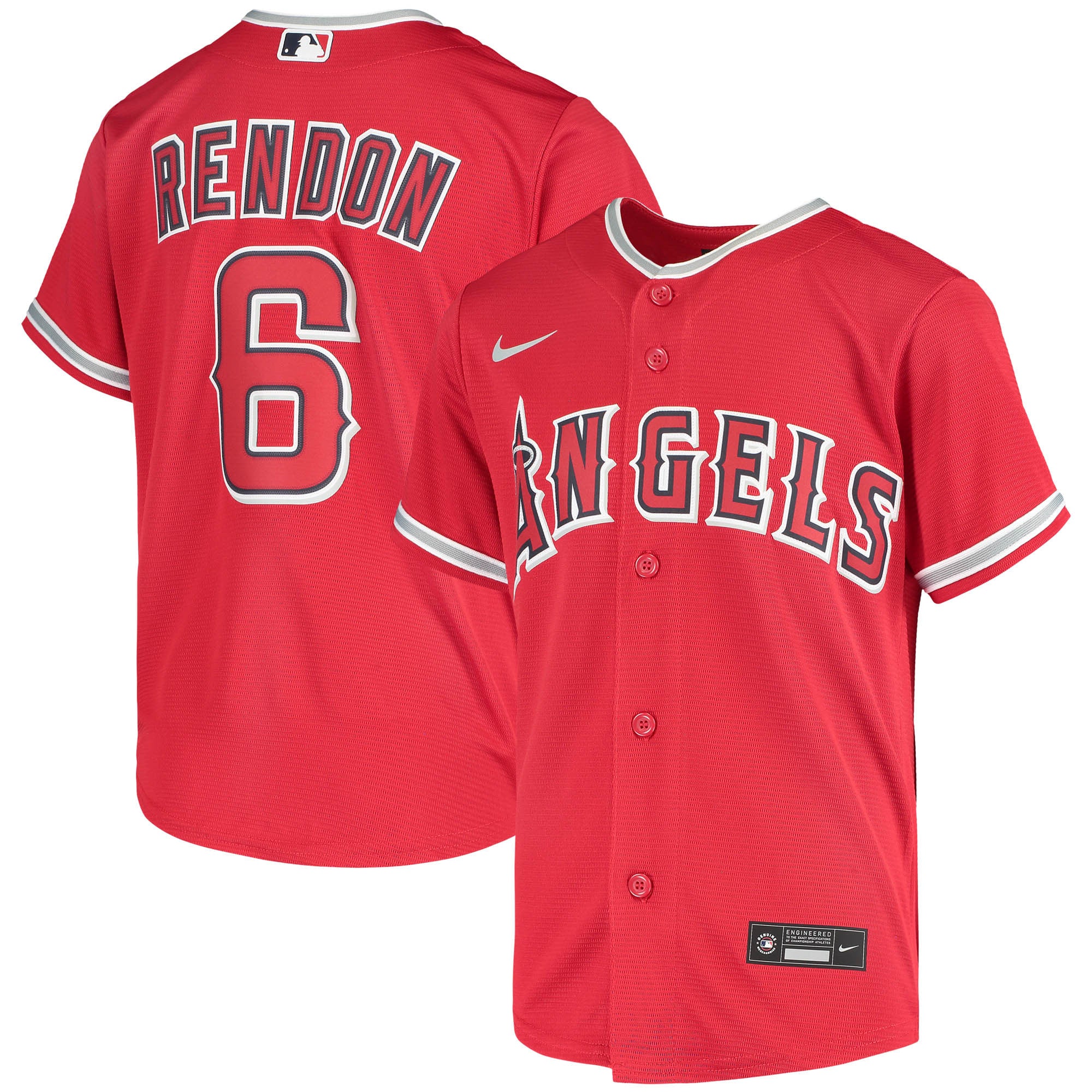 Anthony Rendon Los Angeles Angels red Alternate jersey