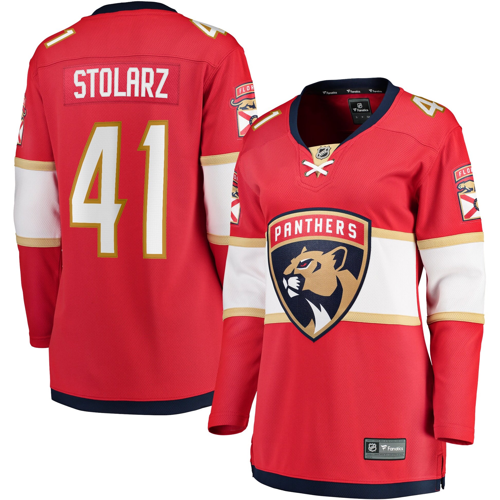 Anthony Stolarz Florida Panthers red Home jersey