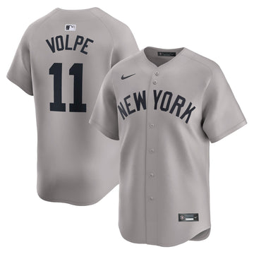 Anthony Volpe New York Yankees gray Limited jersey
