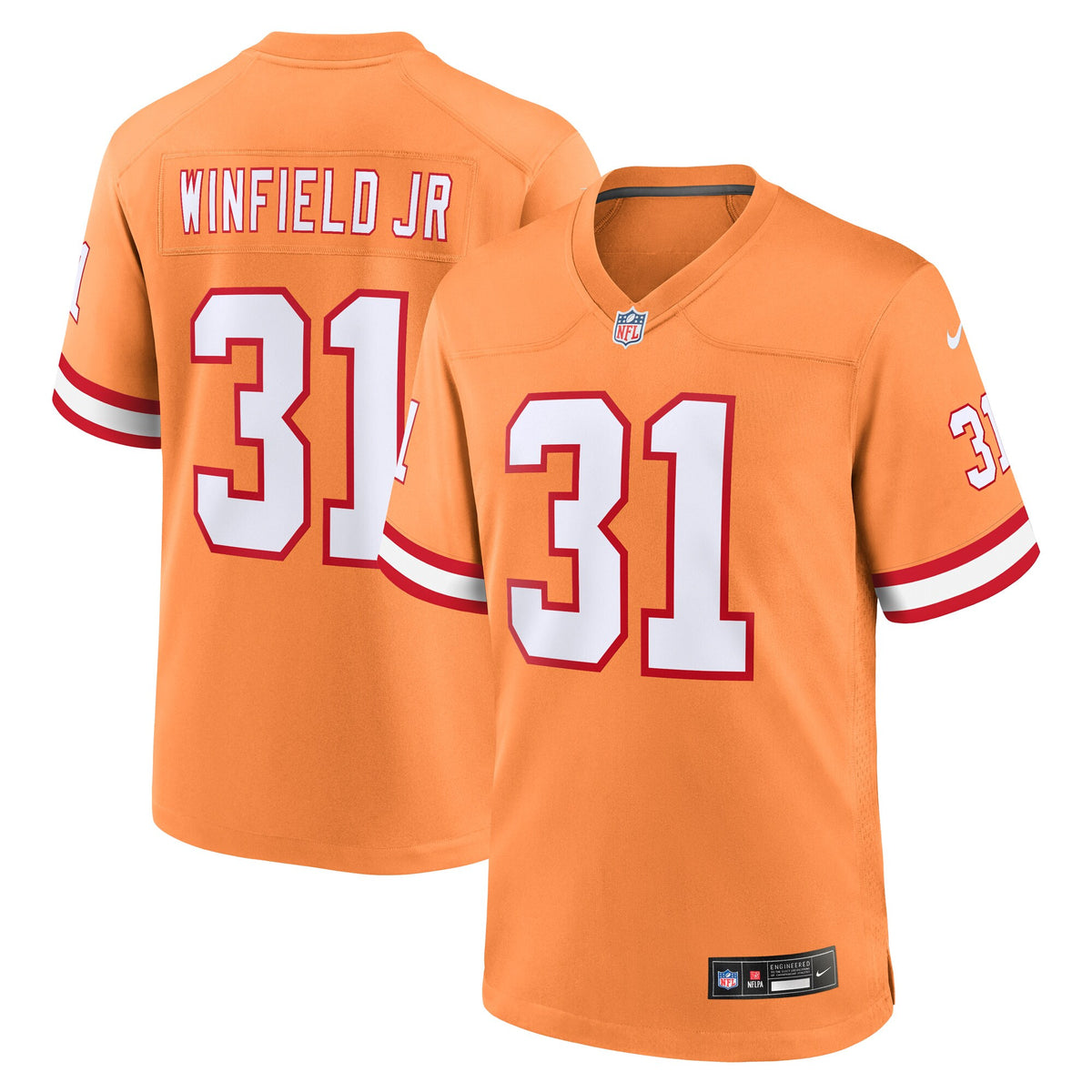Antoine Winfield Jr Tampa Bay Buccaneers orange Throwback jersey