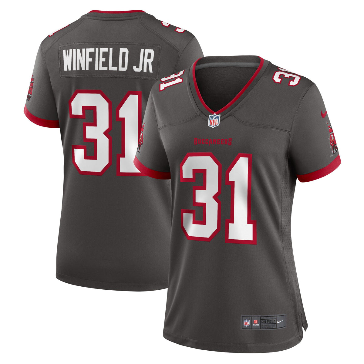 Antoine Winfield Jr Pewter Tampa Bay Buccaneers jersey