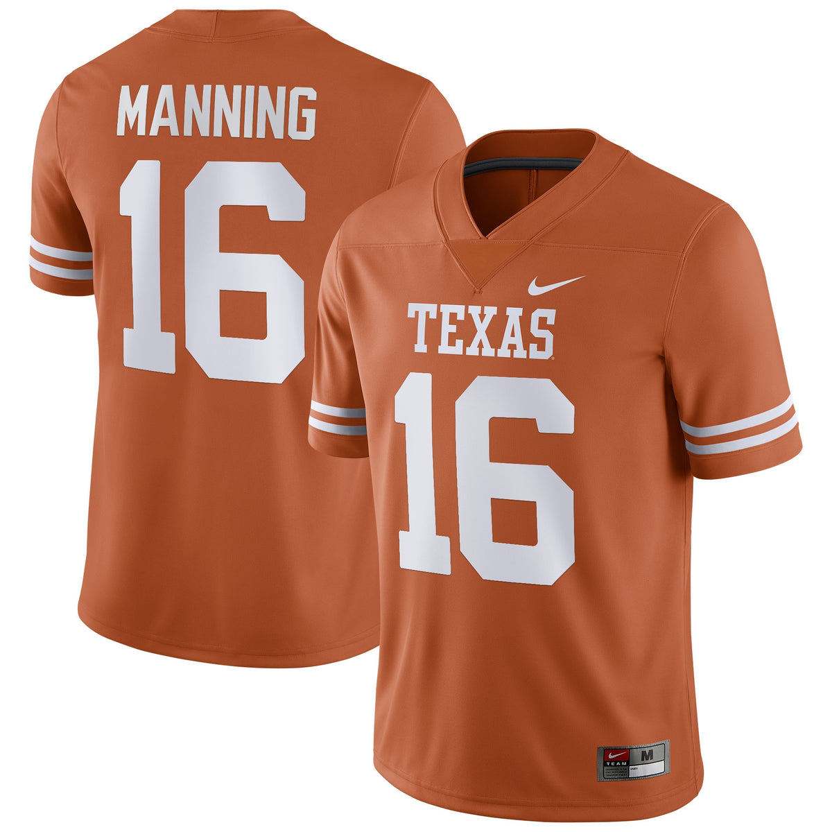 Arch Manning Texas Texas Longhorns orange jersey