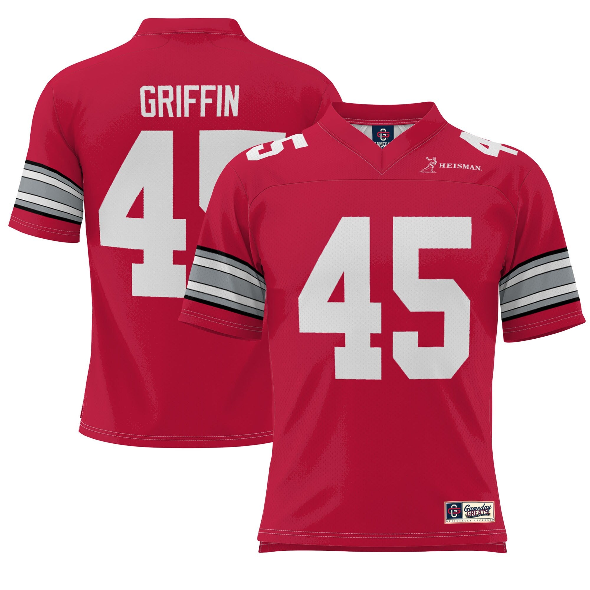 Archie Griffin Heisman Ohio State Buckeyes scarlet jersey